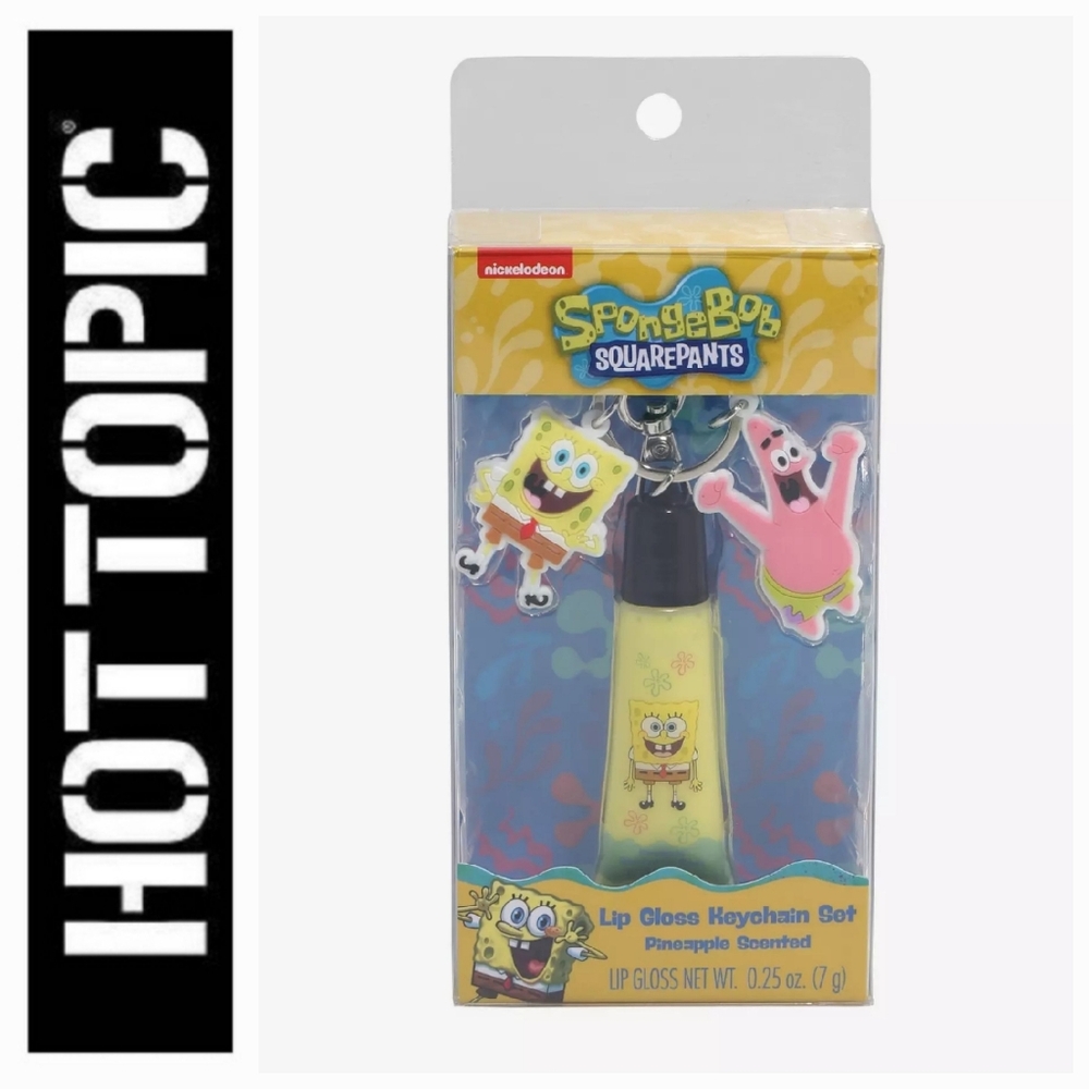 SpongeBob SquarePants Pineapple Lip Gloss Keychain Set